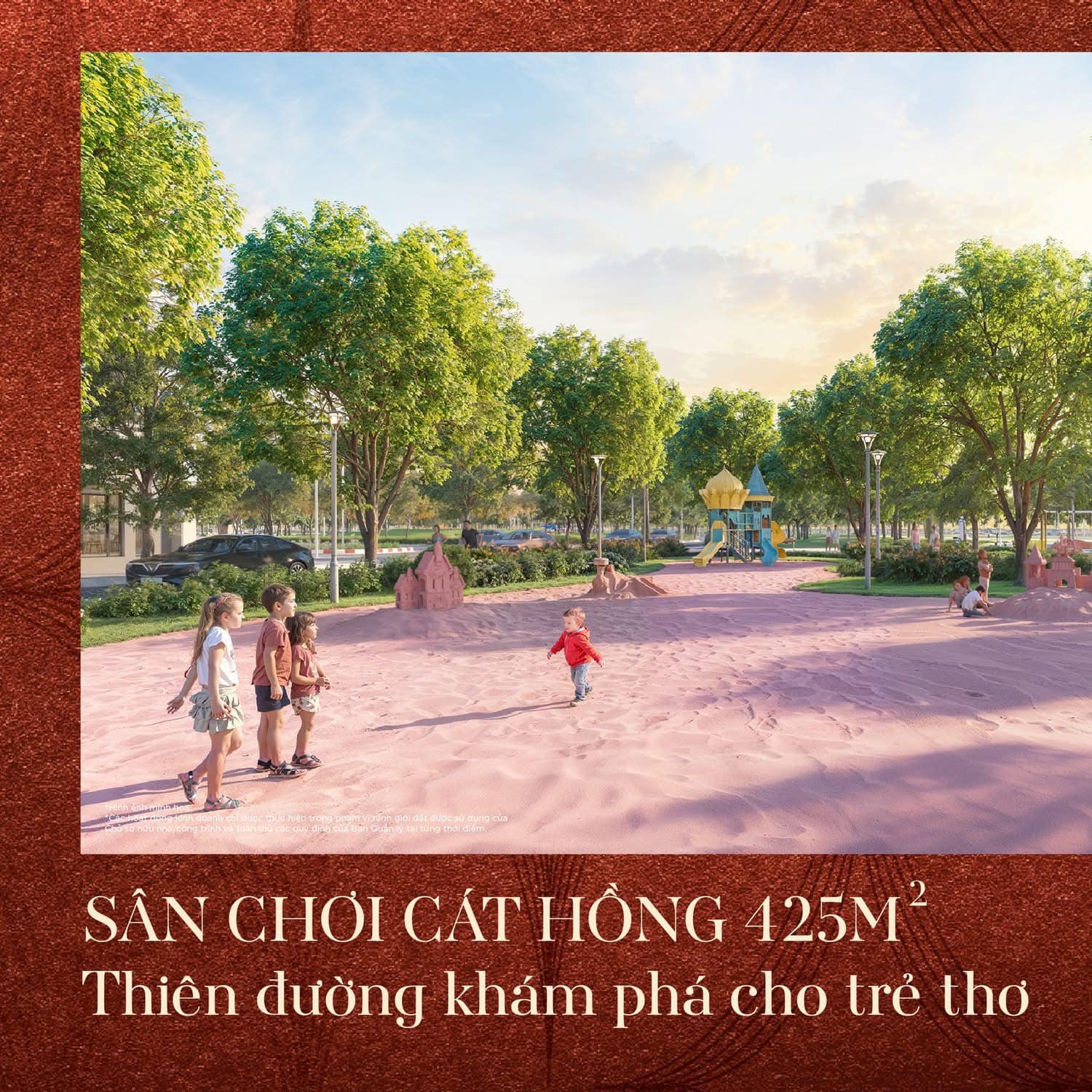 sân chơi cát hồng vinhomes đan phượng 